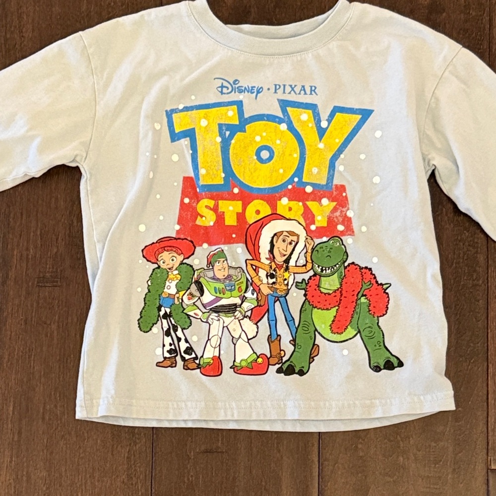 Gender Neutral Disney Old Navy Toy Story Kids Christmas Holiday Graphic Tee